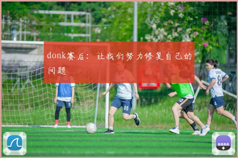donk赛后：让我们努力修复自己的问题